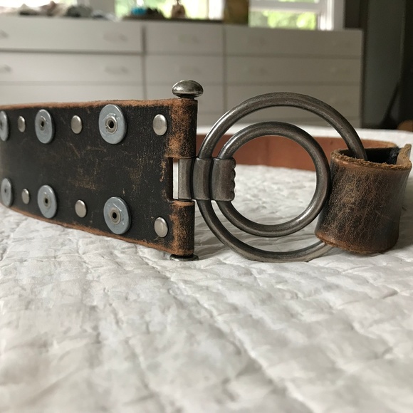 Olga Santini Accessories - Genuine Leather Asymmetrical Belt - Olga Santini